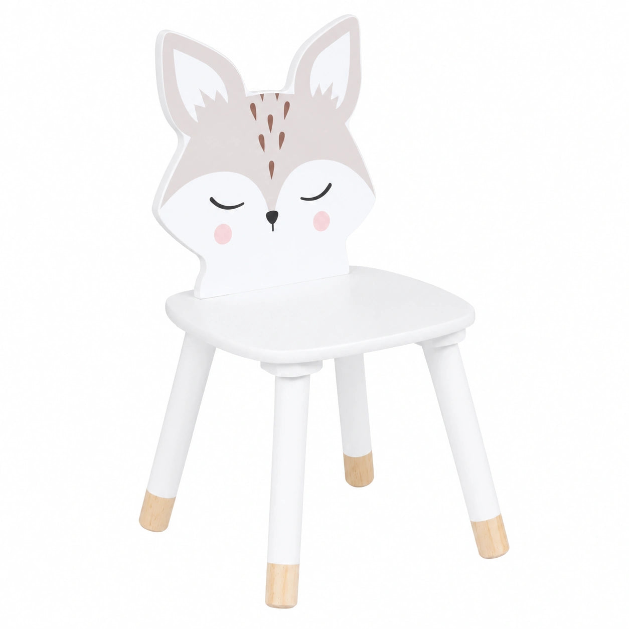 chaise-enfant-motif-renard-en-bois-blanc-oilaci1723gj