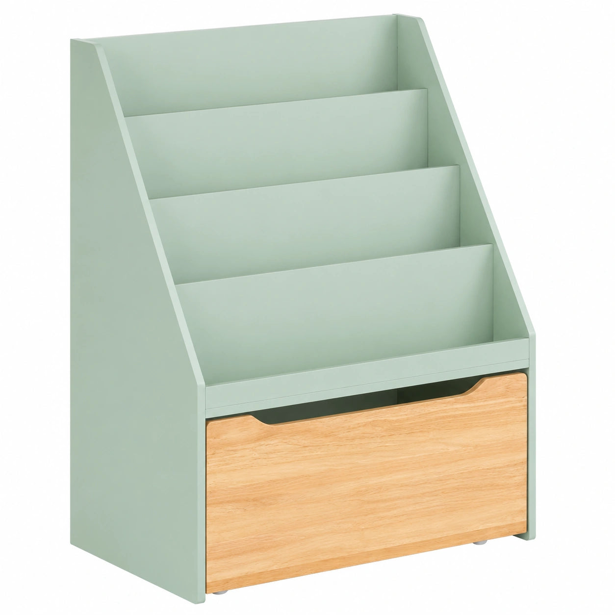 bibliotheque-a-roulettes-pour-enfants-avec-4-compartiments-et-1-tiroir-eeqsib1680bx